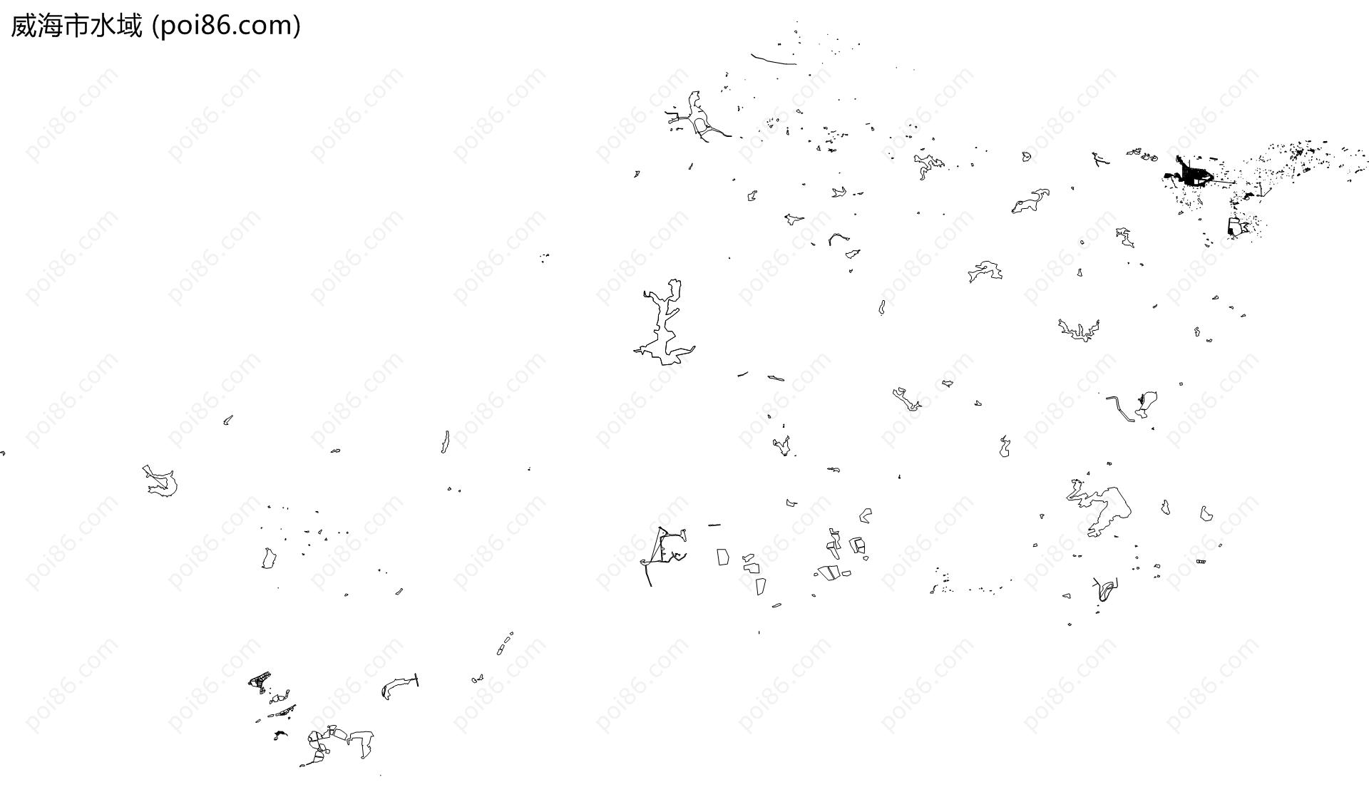 威海市水域地图