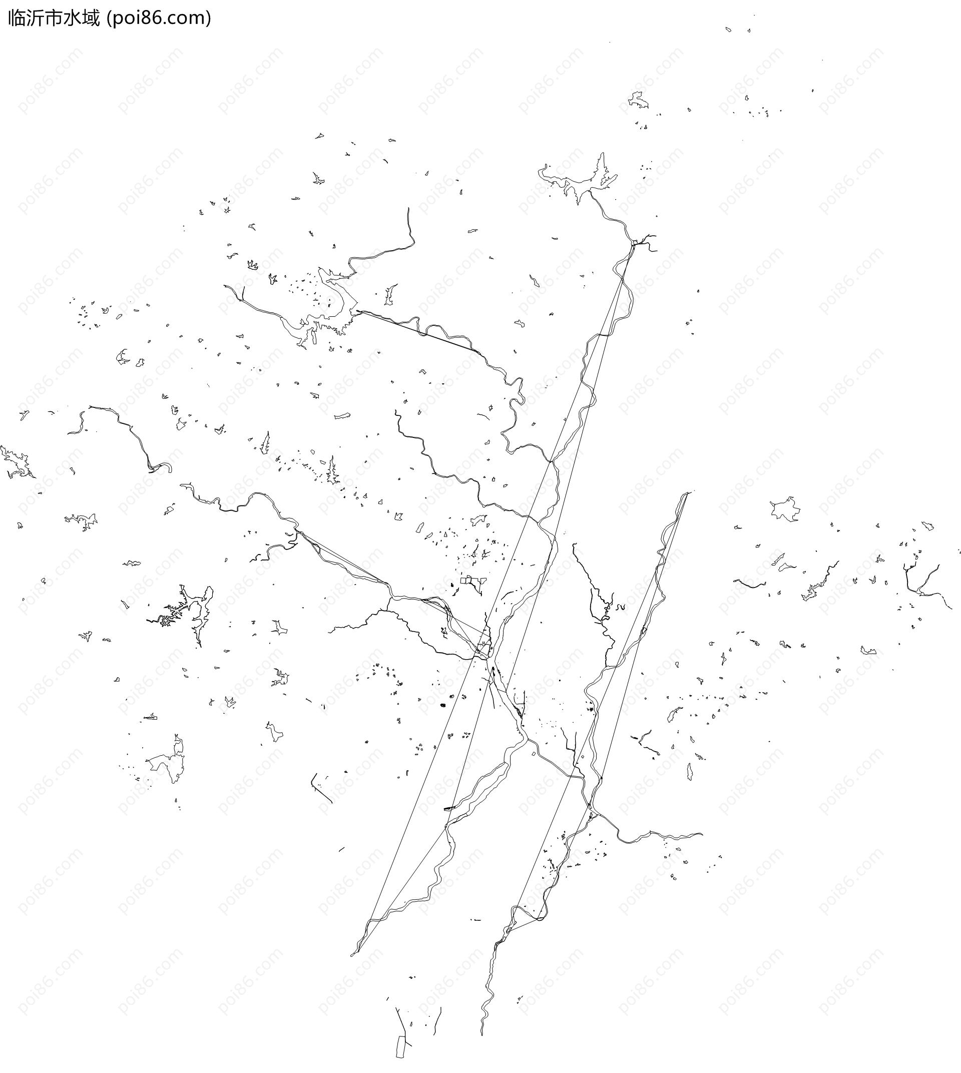 临沂市水域地图