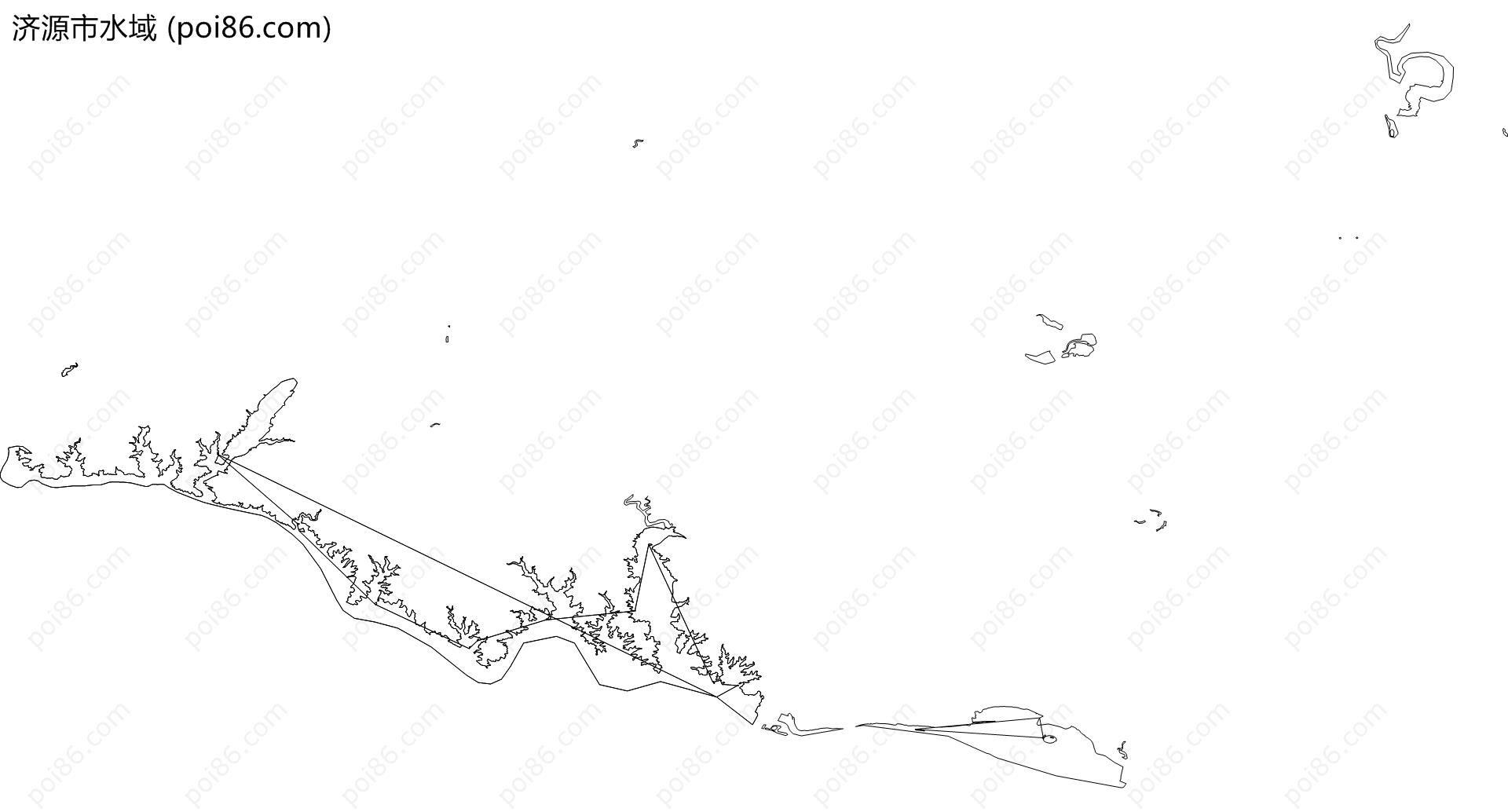 济源市水域地图