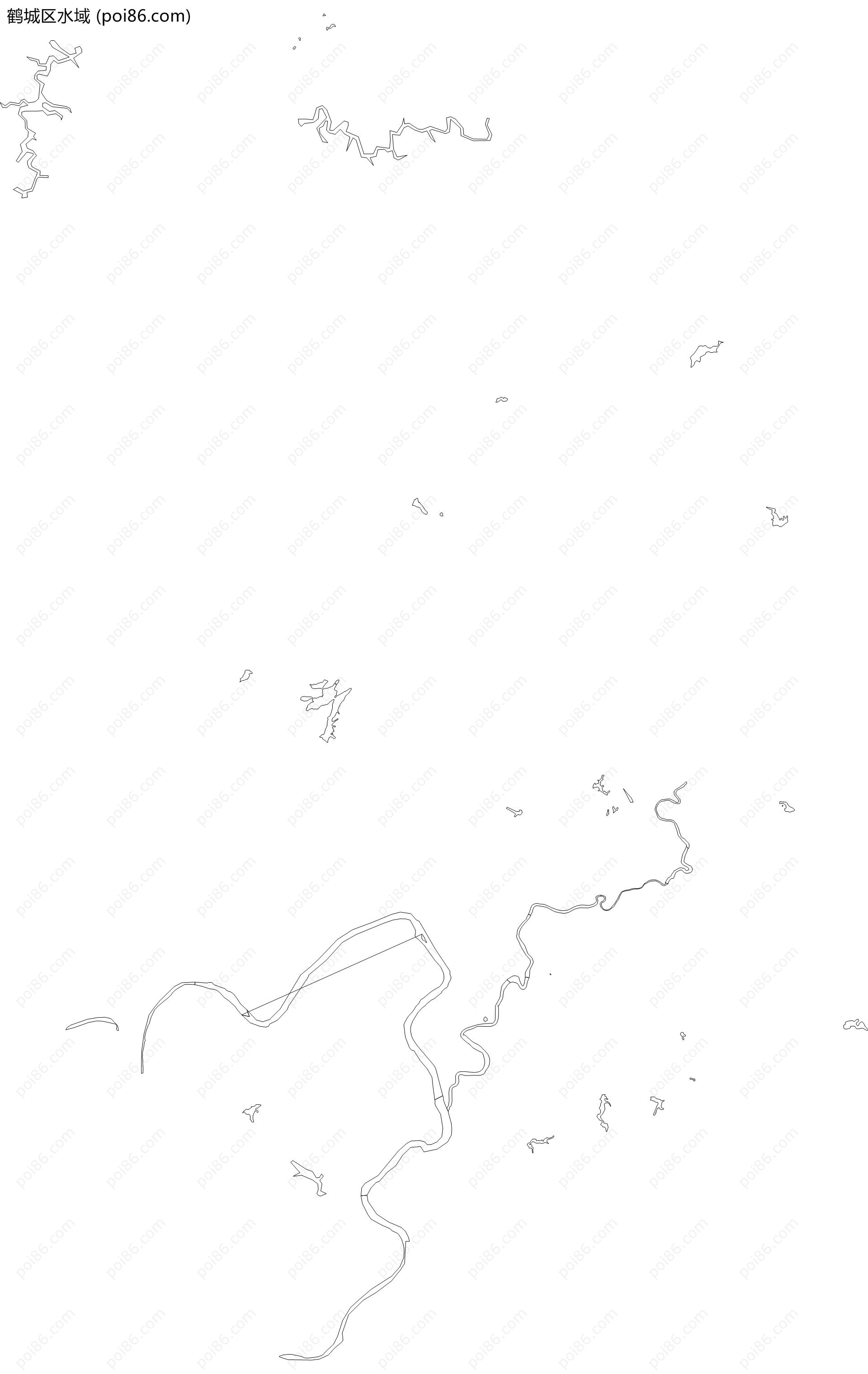 鹤城区水域地图