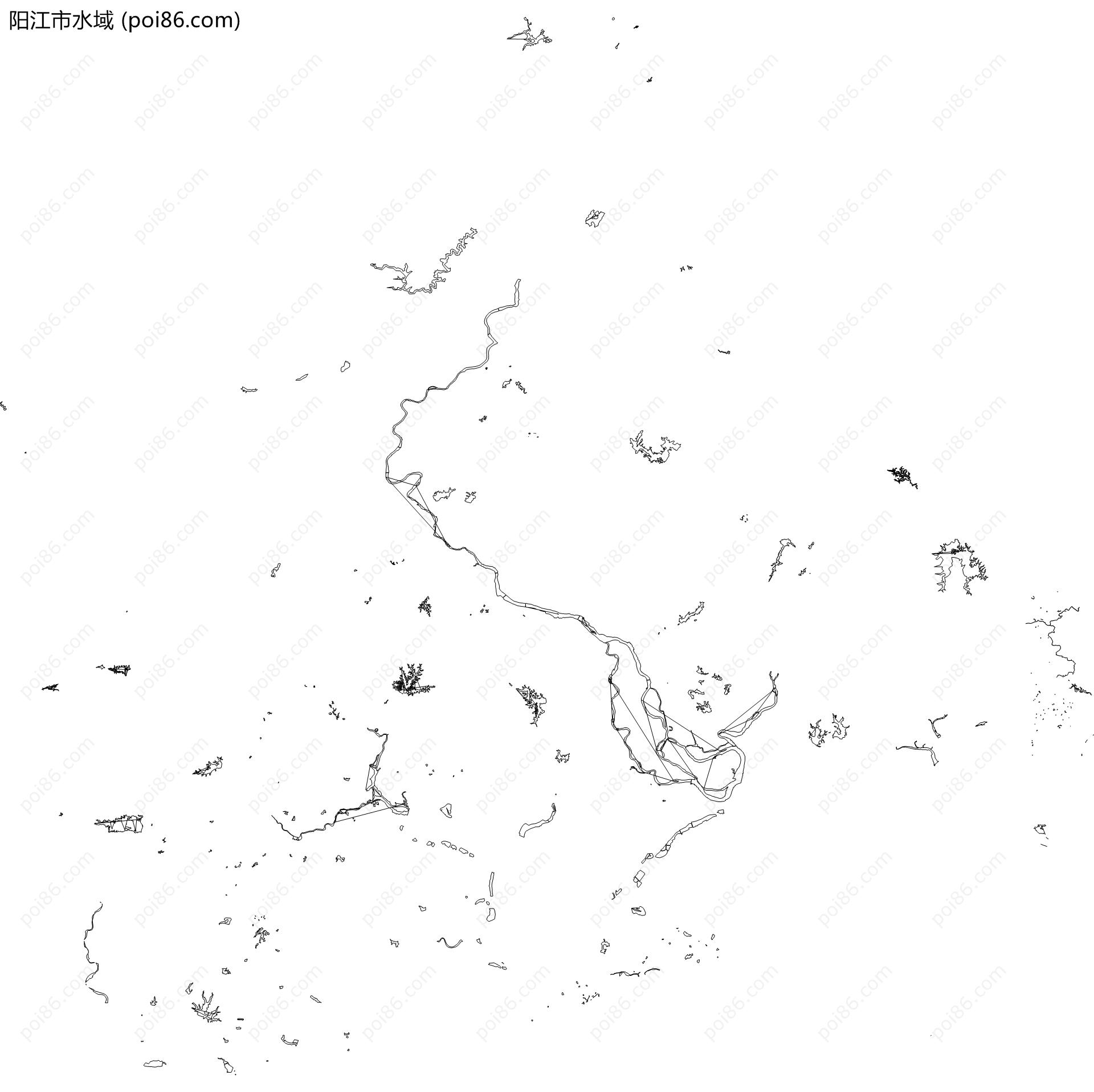 阳江市水域地图