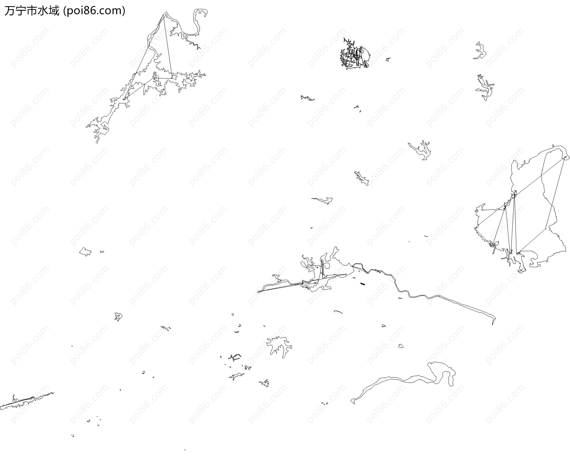 万宁市水域地图