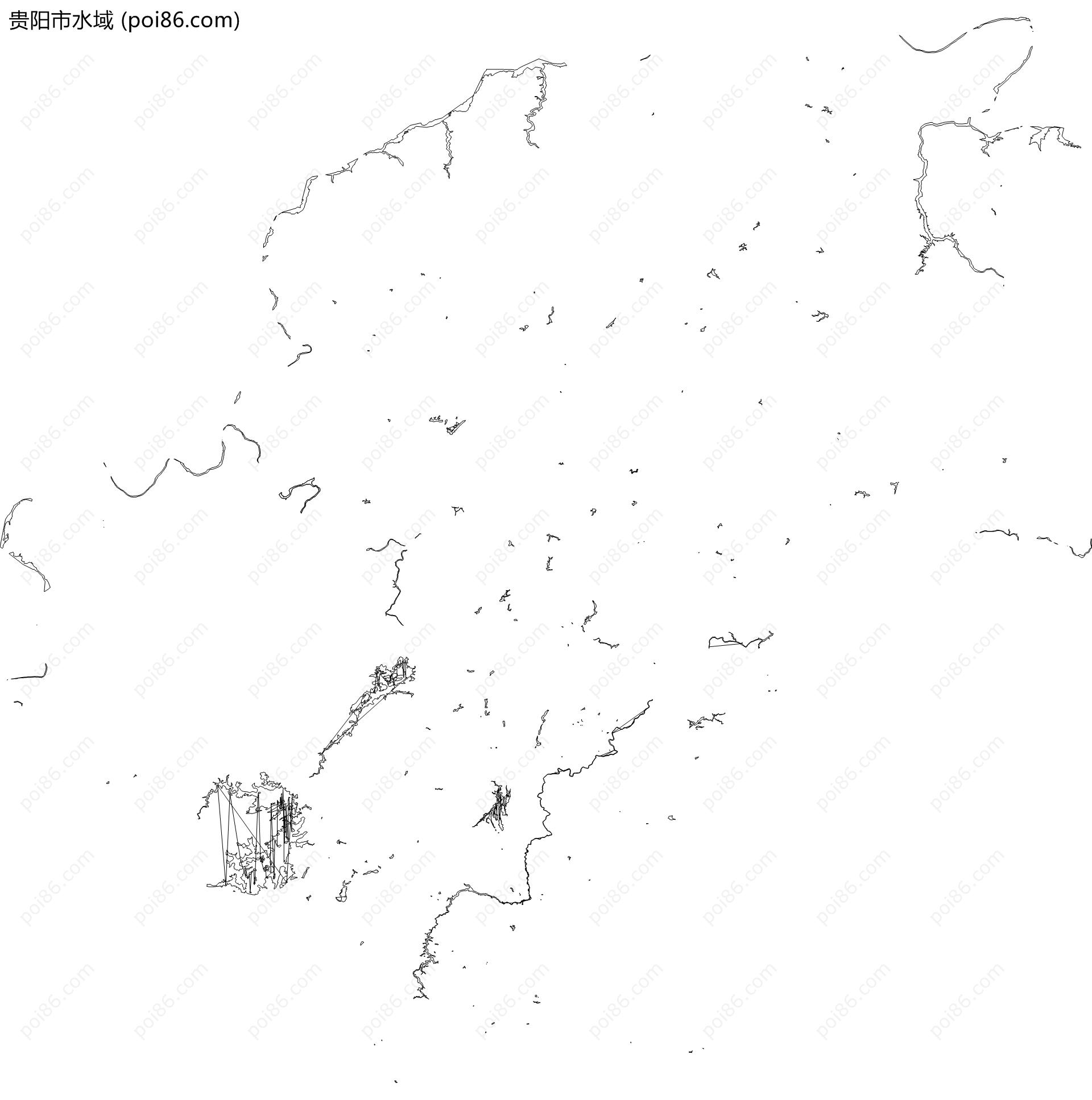 贵阳市水域地图