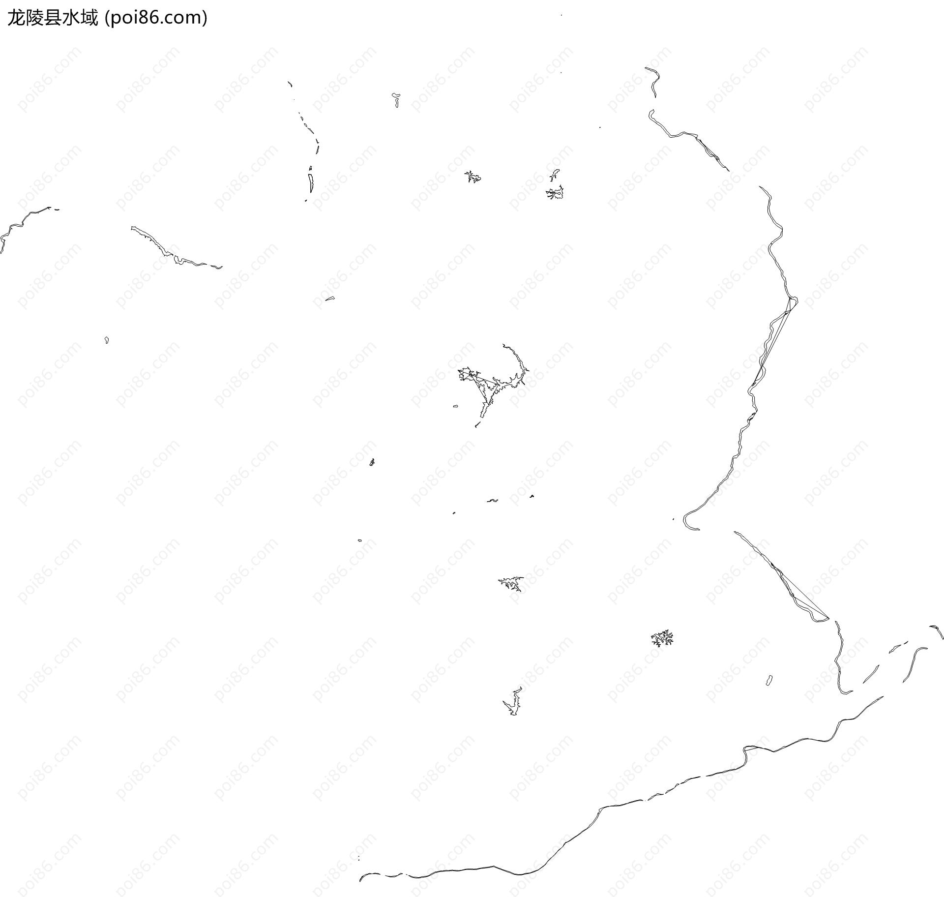 龙陵县水域地图