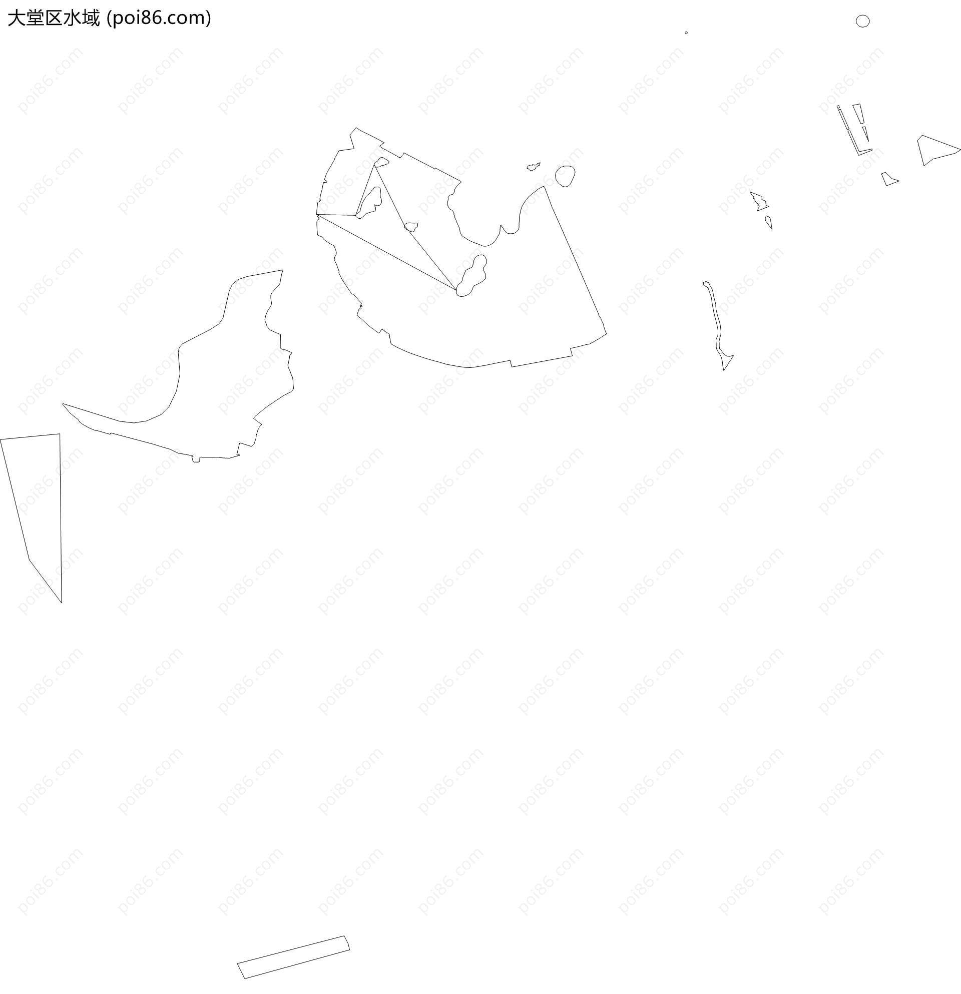 大堂区水域地图