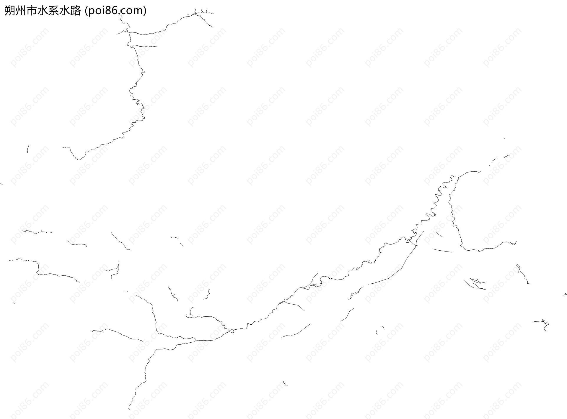 朔州市水系水路地图