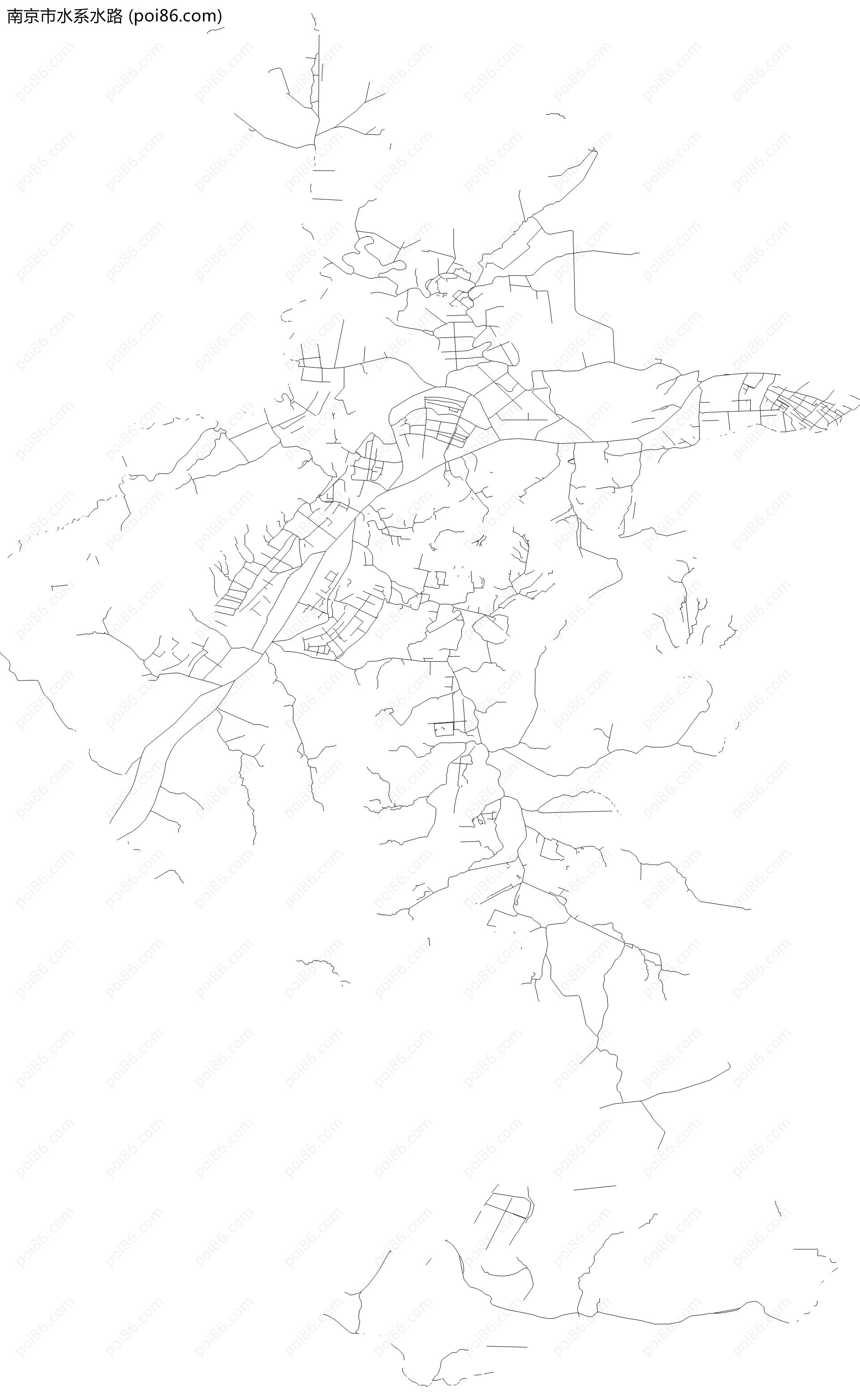 南京市水系水路地图