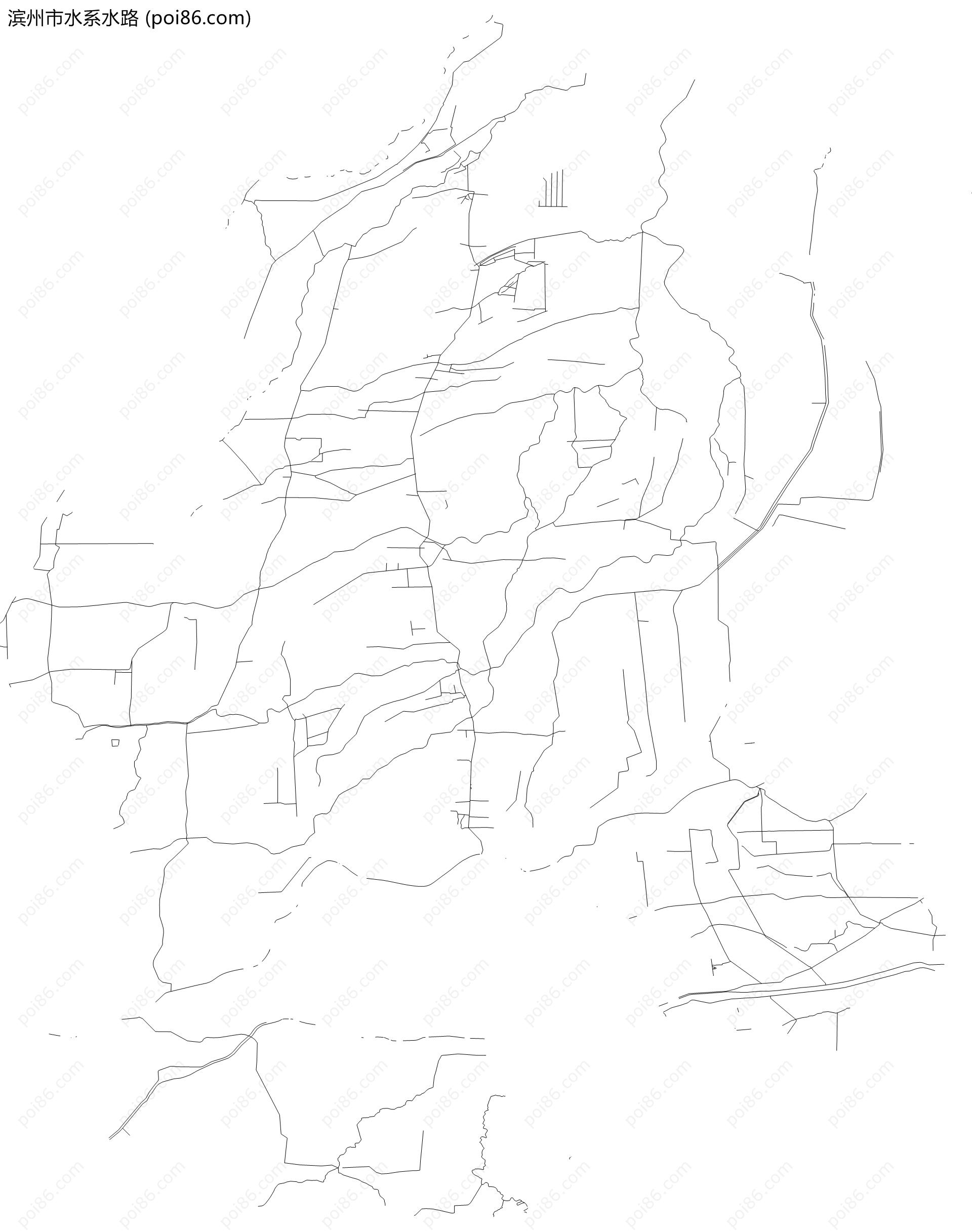 滨州市水系水路地图