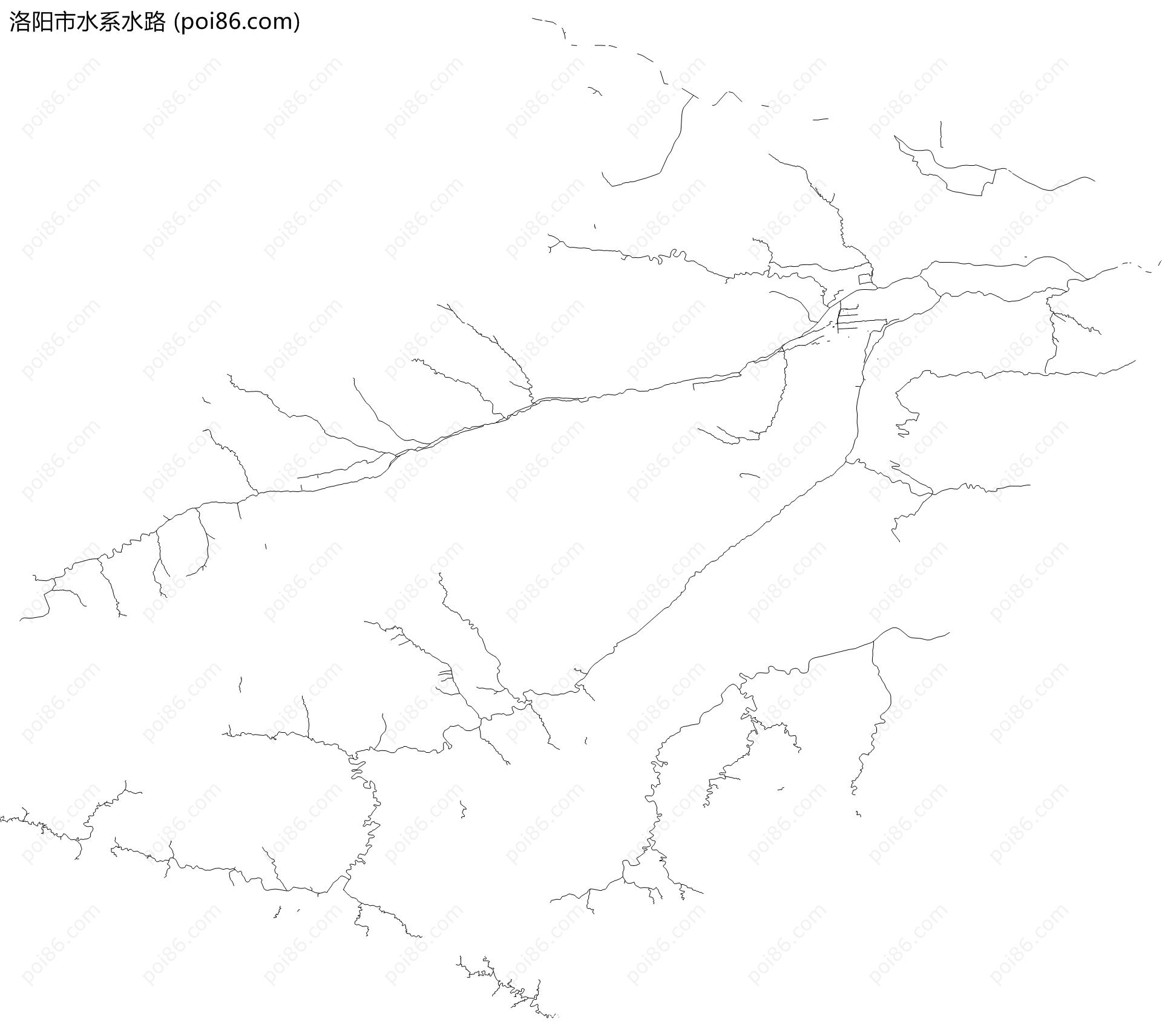 洛阳市水系水路地图