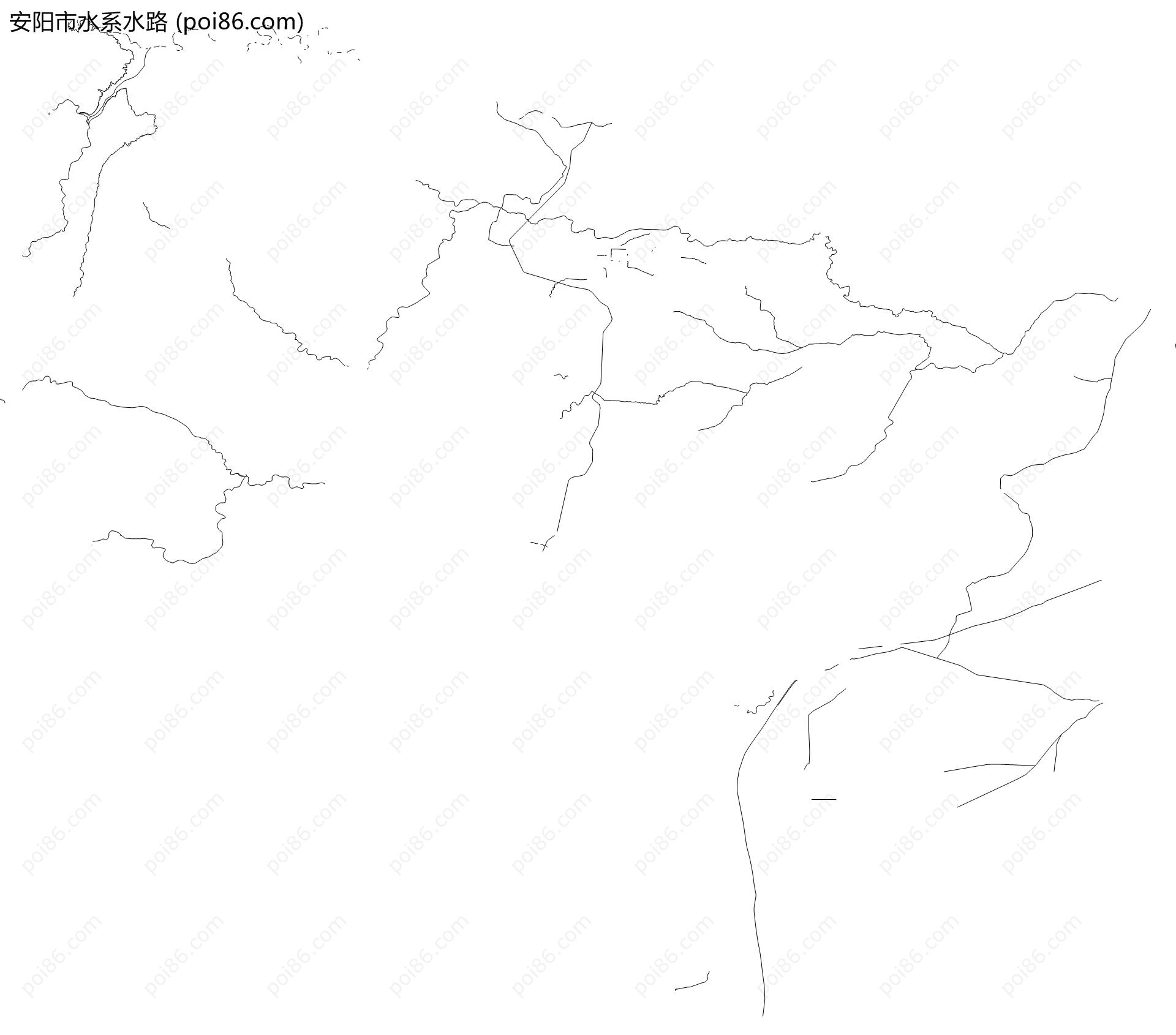 安阳市水系水路地图