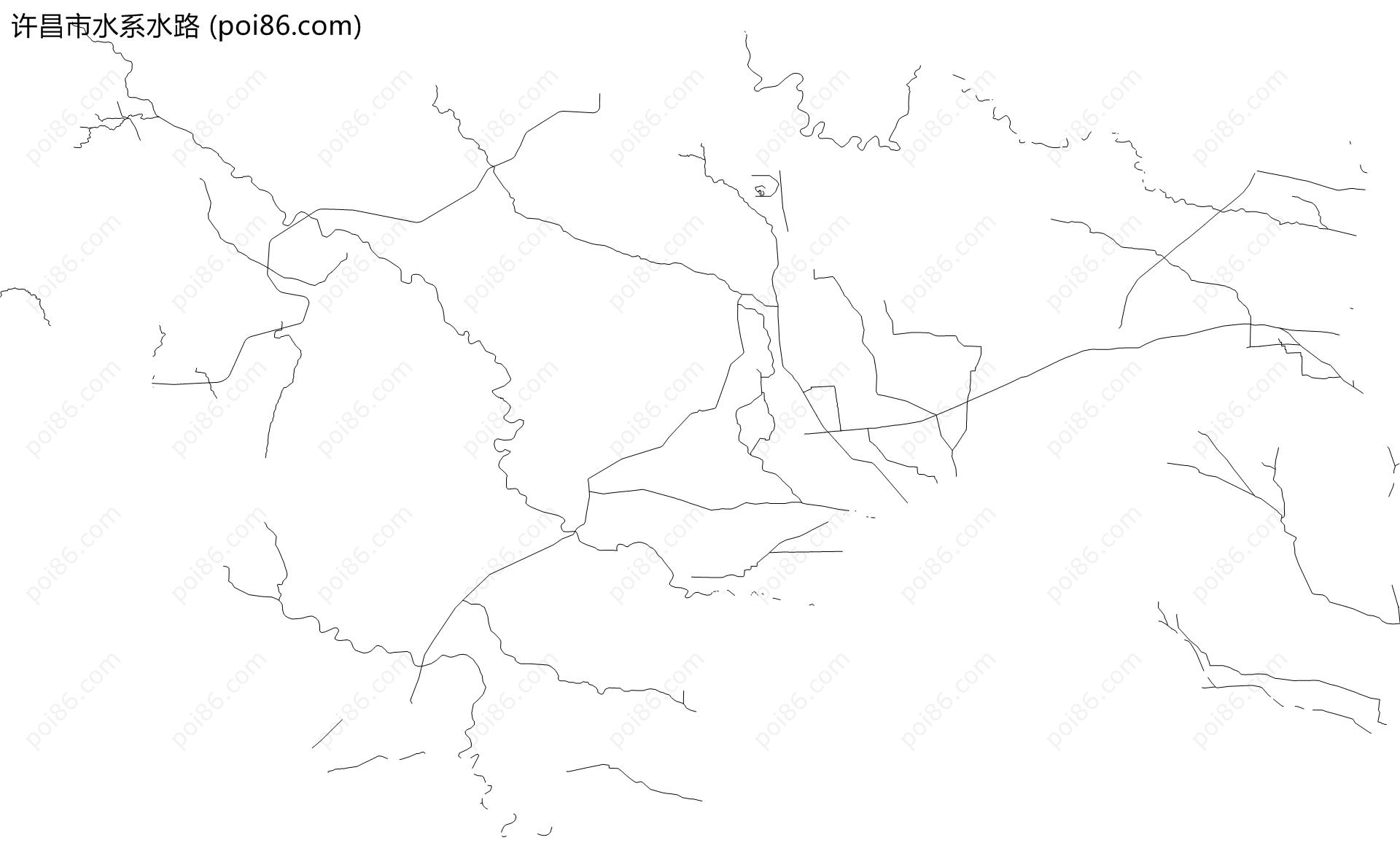 许昌市水系水路地图