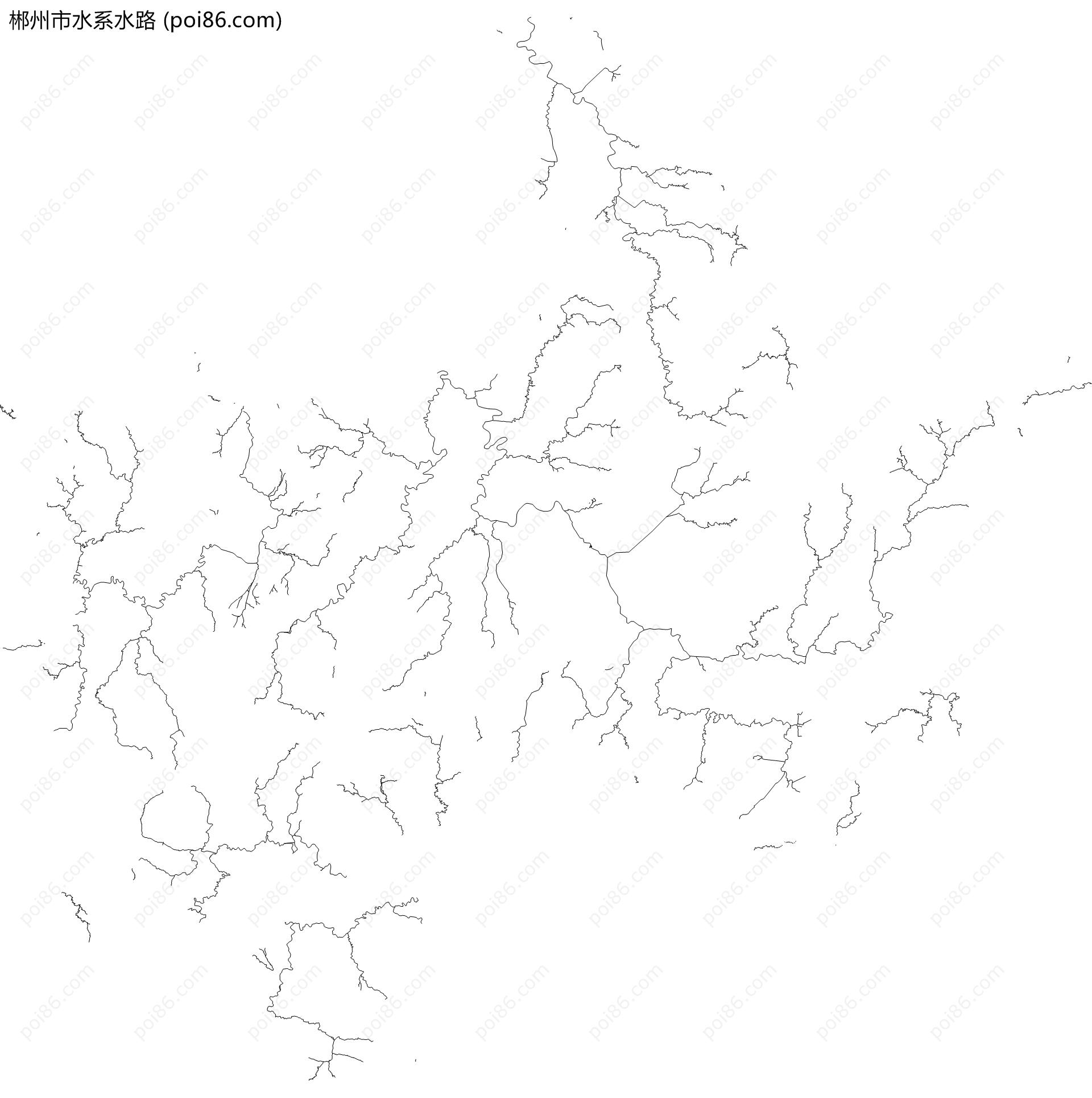 郴州市水系水路地图