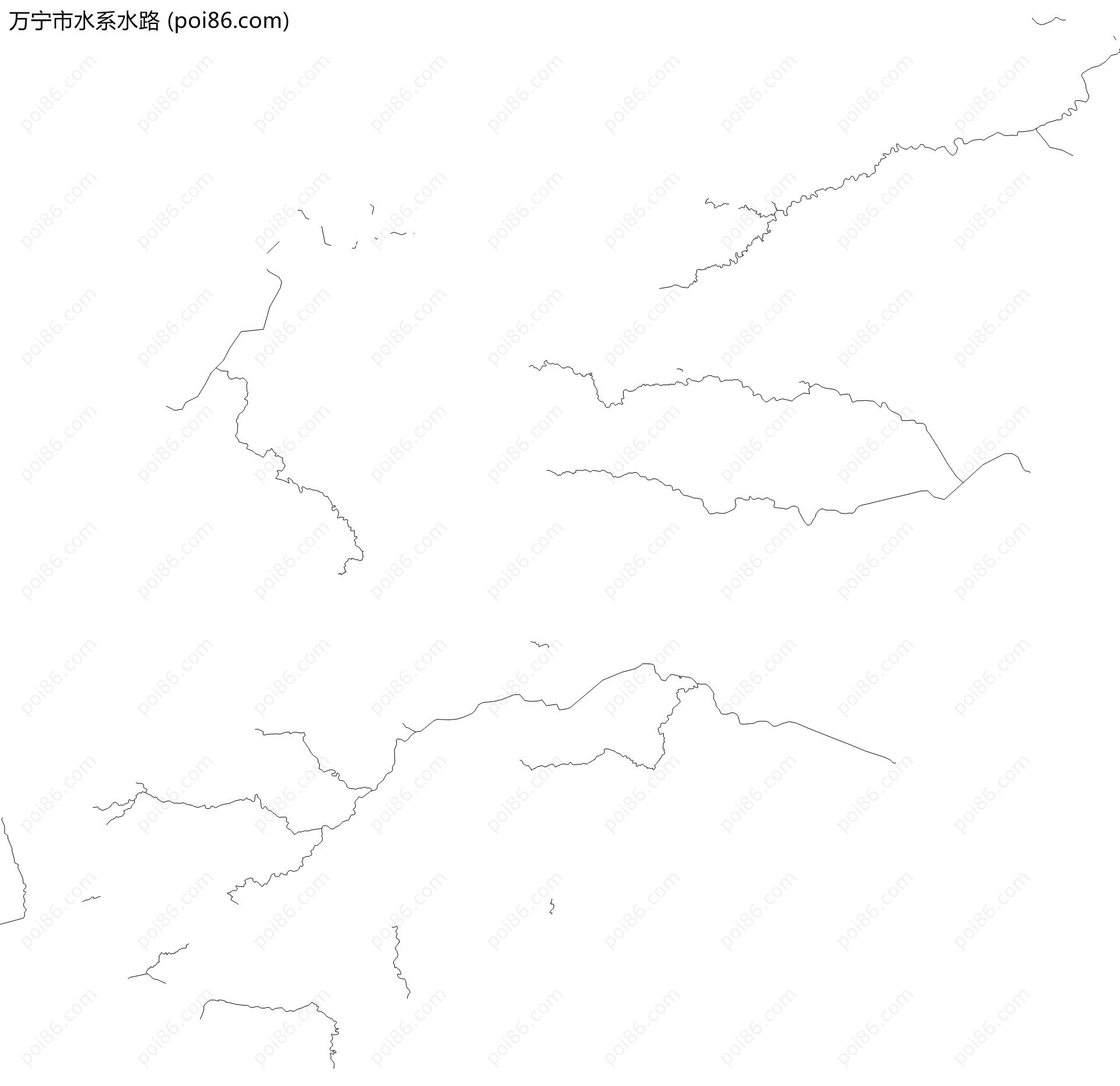 万宁市水系水路地图