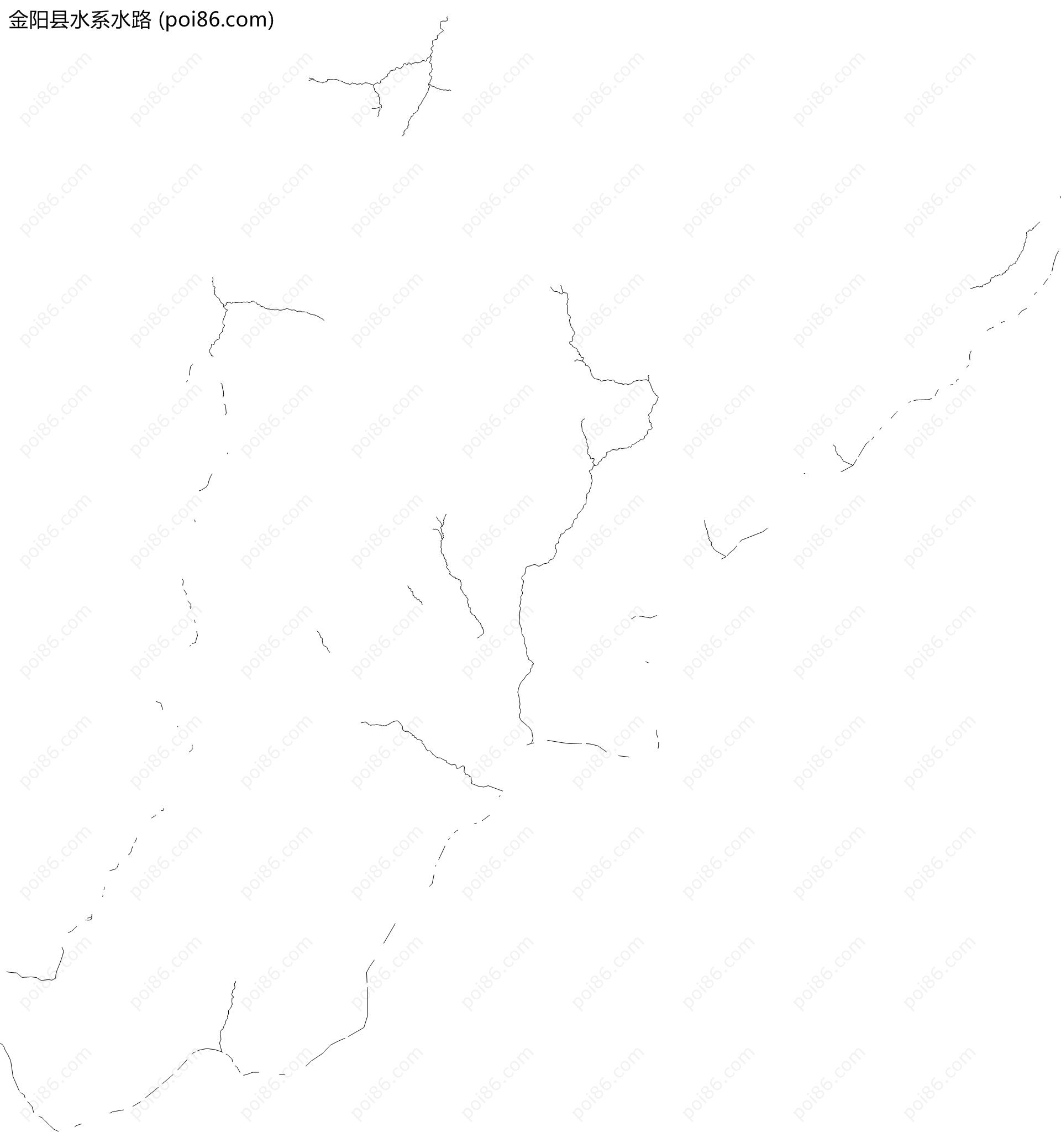 金阳县水系水路地图