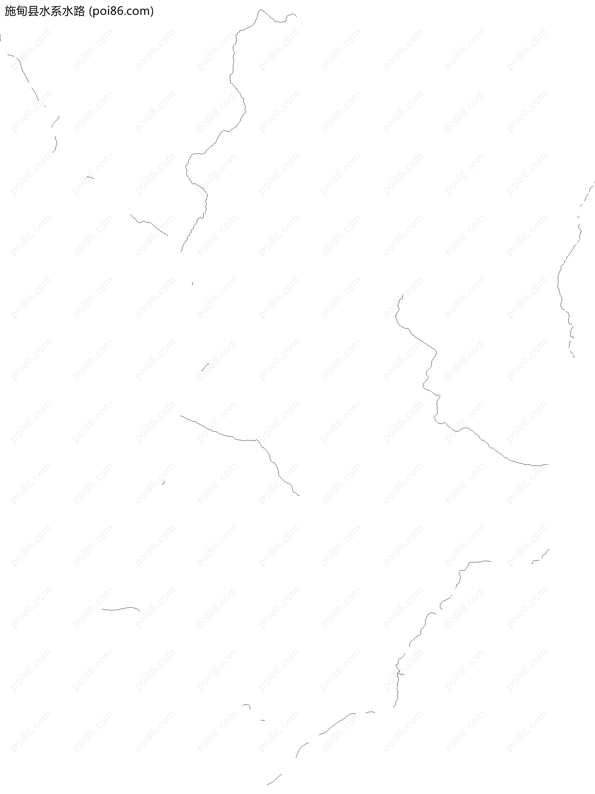 施甸县水系水路地图