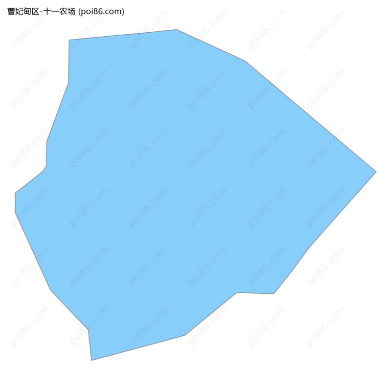 十一农场边界地图