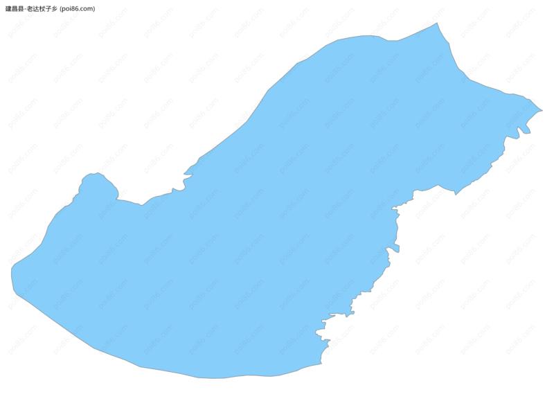 老达杖子乡边界地图