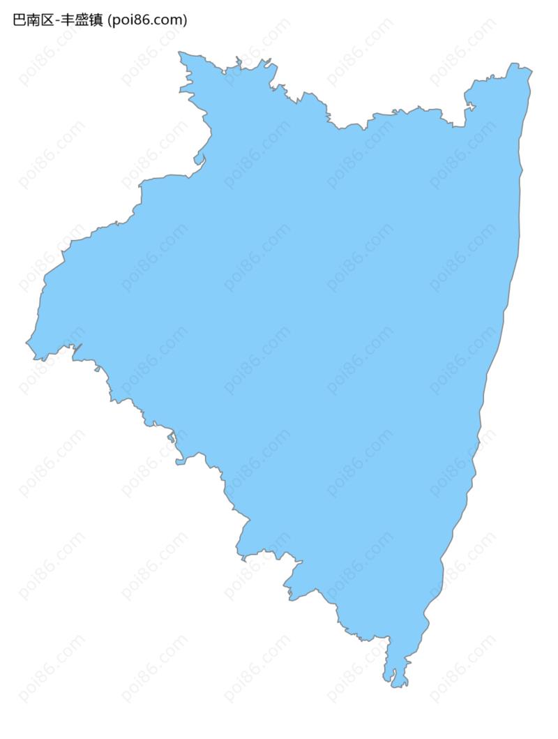 丰盛镇边界地图