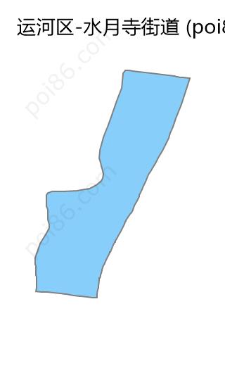 水月寺街道边界地图