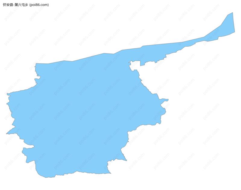 第六屯乡边界地图