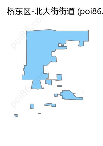 北大街街道边界地图