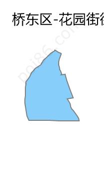 花园街街道边界地图