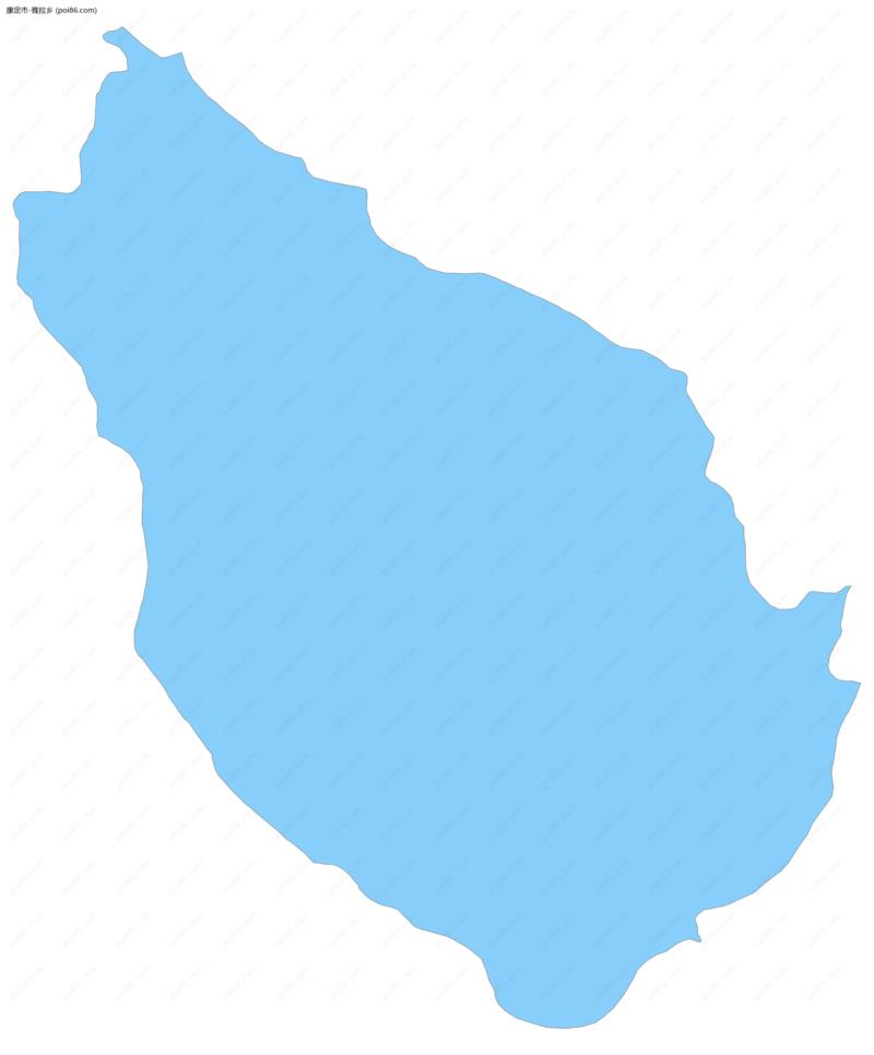 雅拉乡边界地图