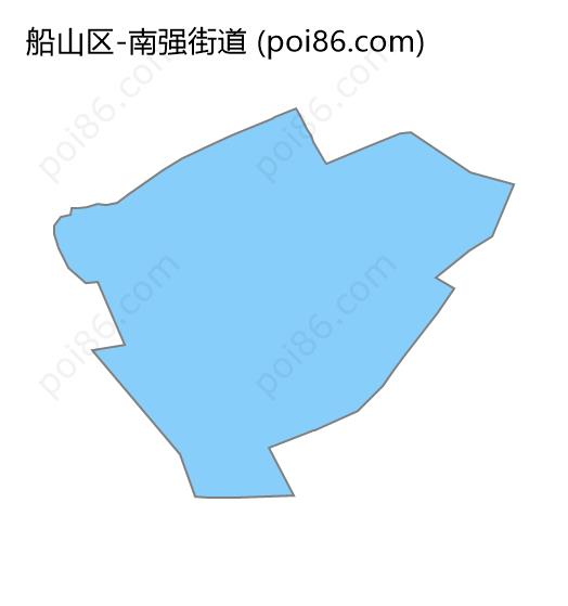 南强街道边界地图