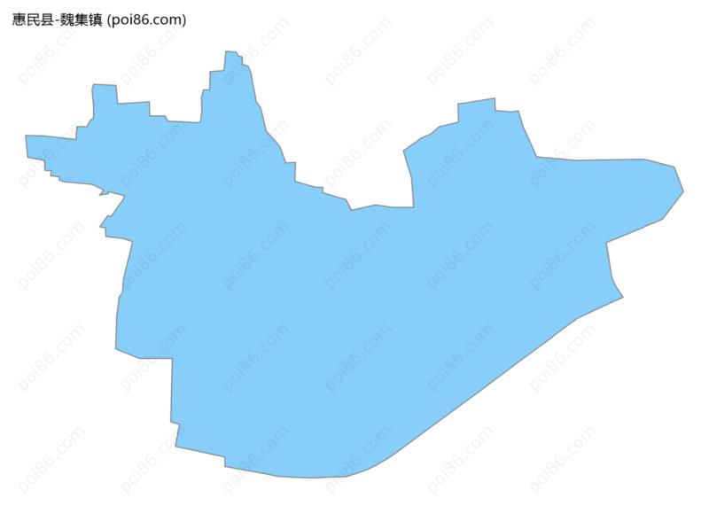 魏集镇边界地图