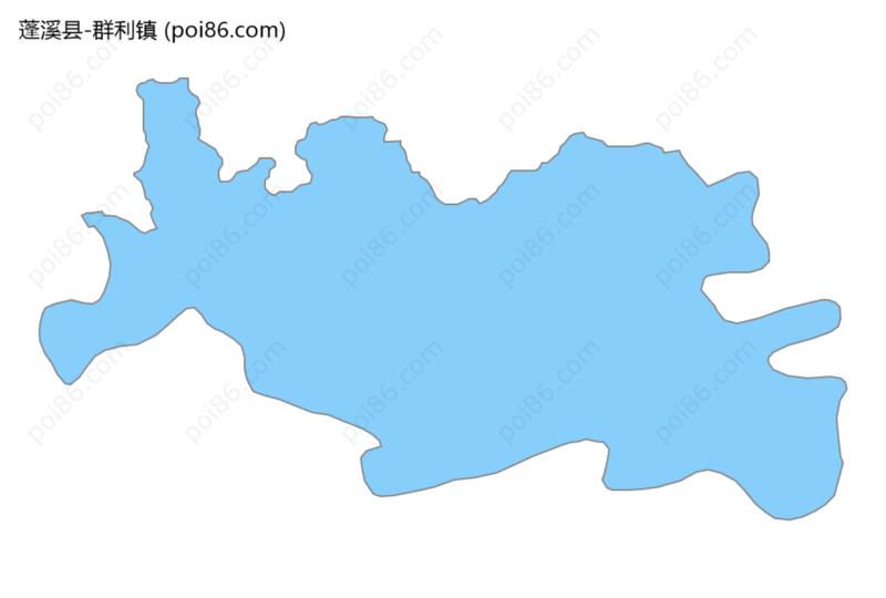 群利镇边界地图