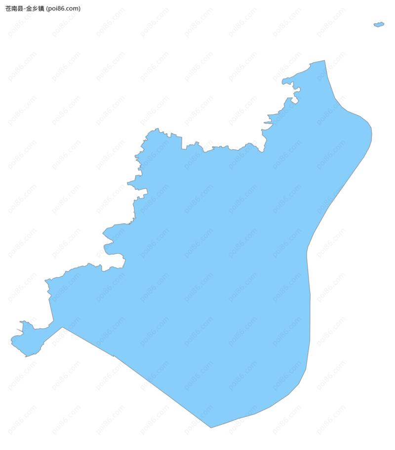 金乡镇边界地图