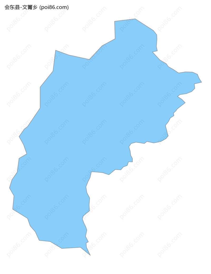 文箐乡边界地图