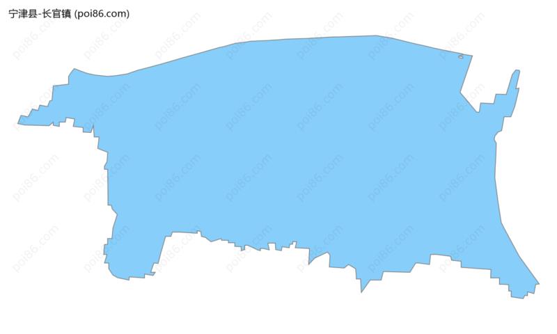 长官镇边界地图