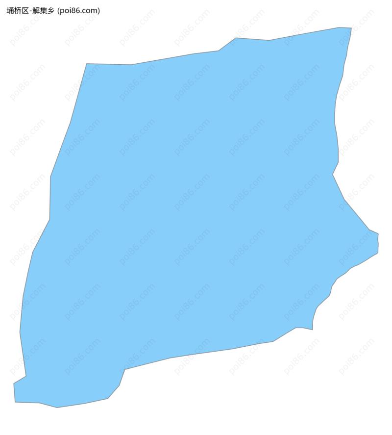 解集乡边界地图