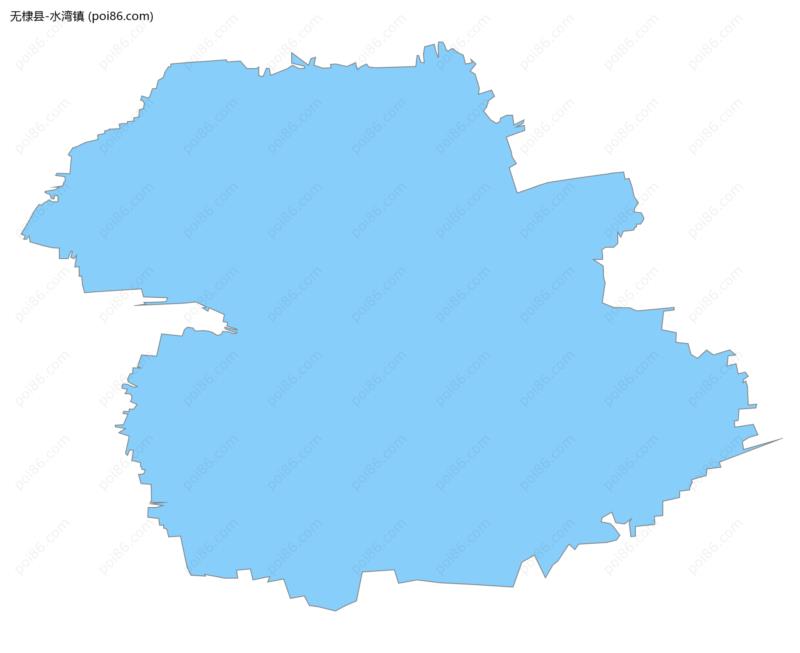 水湾镇边界地图