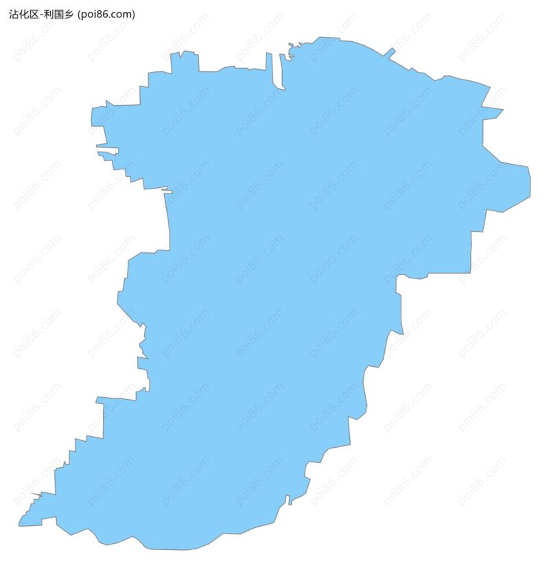 利国乡边界地图