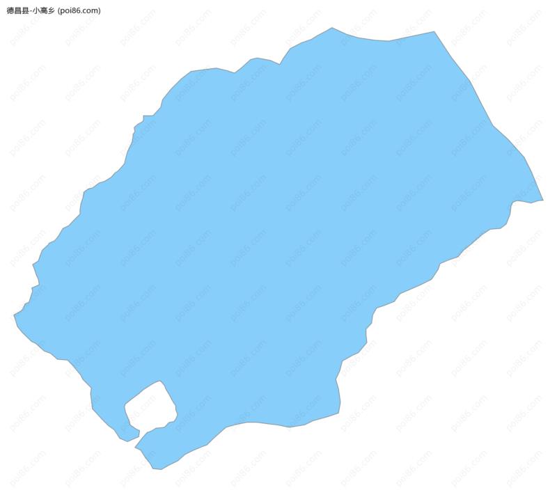 小高乡边界地图