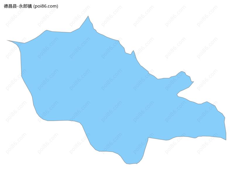 永郎镇边界地图