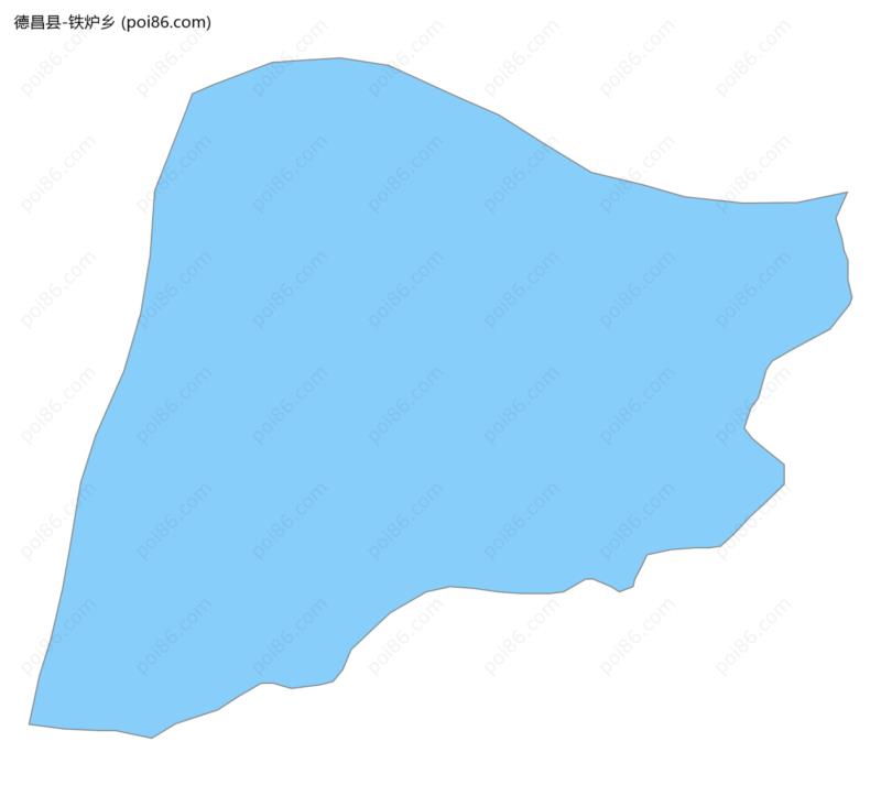 铁炉乡边界地图