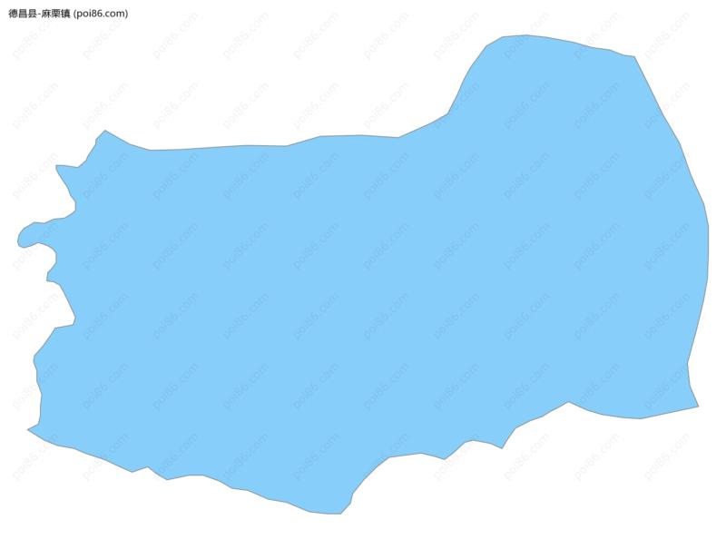 麻栗镇边界地图