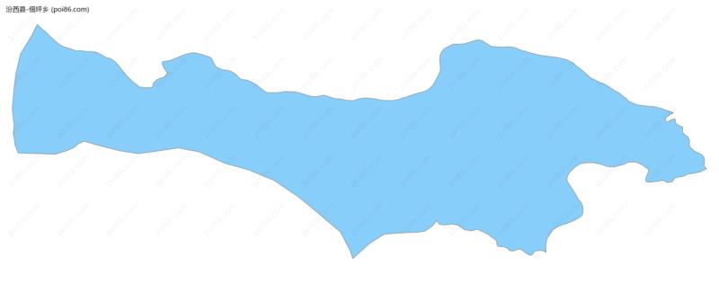 佃坪乡边界地图