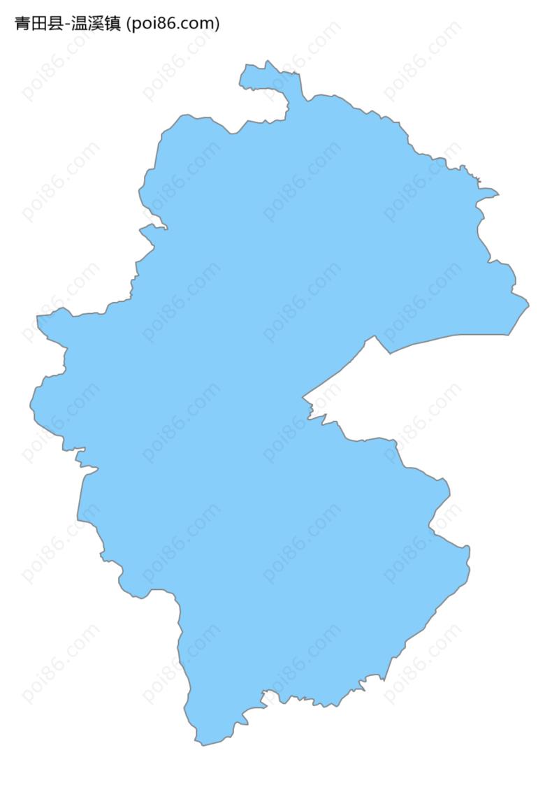 温溪镇边界地图