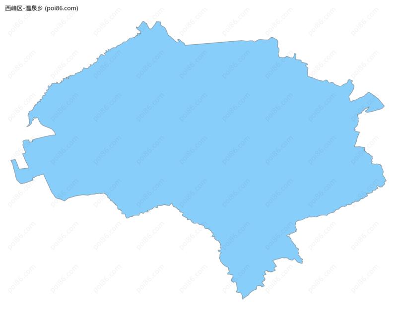 温泉乡边界地图