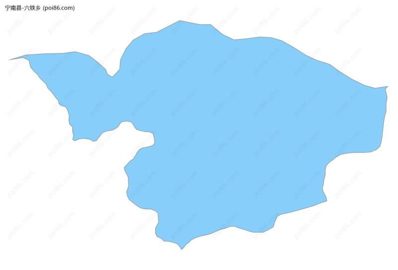 六铁乡边界地图