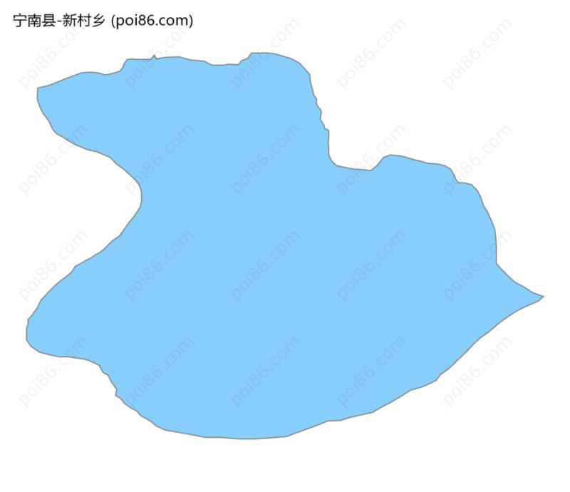 新村乡边界地图