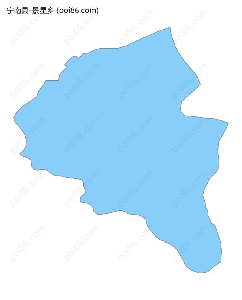 景星乡边界地图