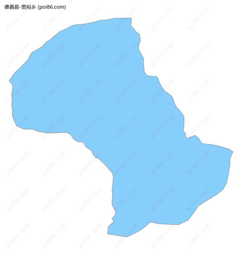 宽裕乡边界地图