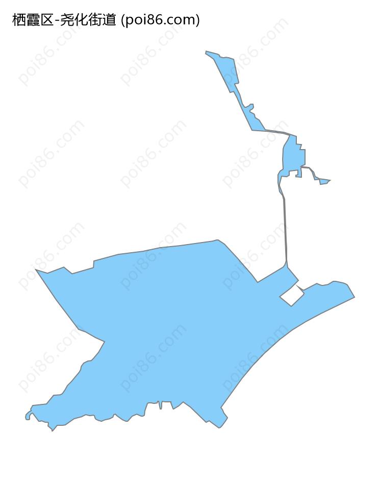 尧化街道边界地图