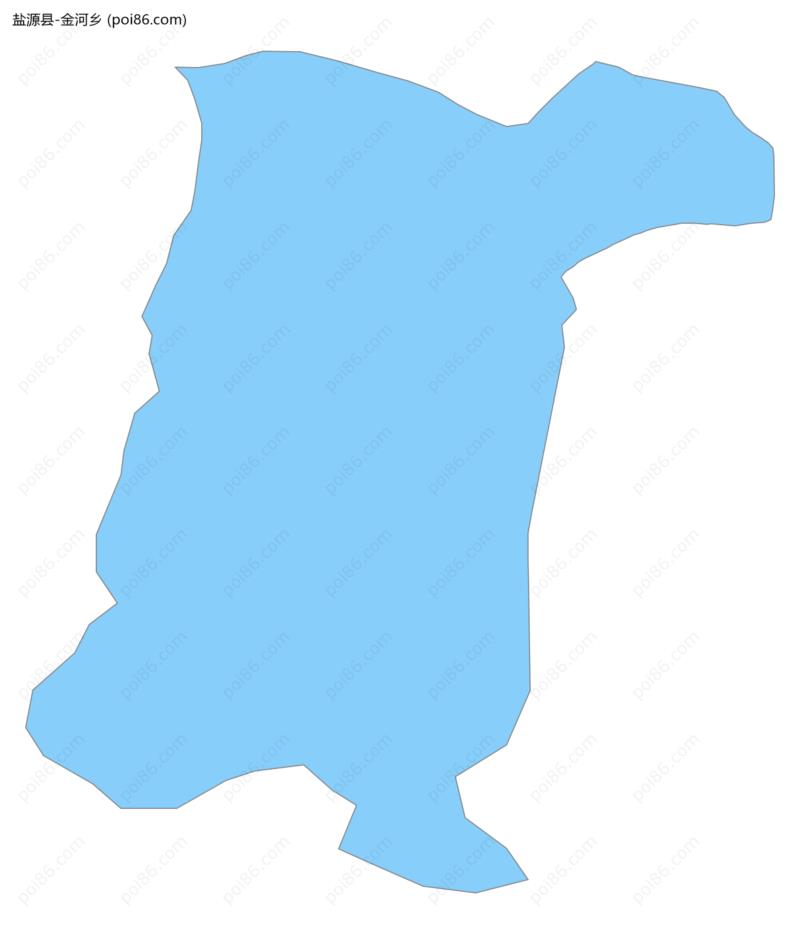 金河乡边界地图