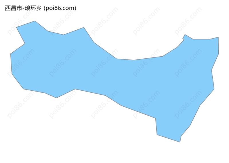 琅环乡边界地图